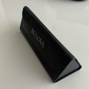 Black Bulova Triangle Sunglasses Hard Case